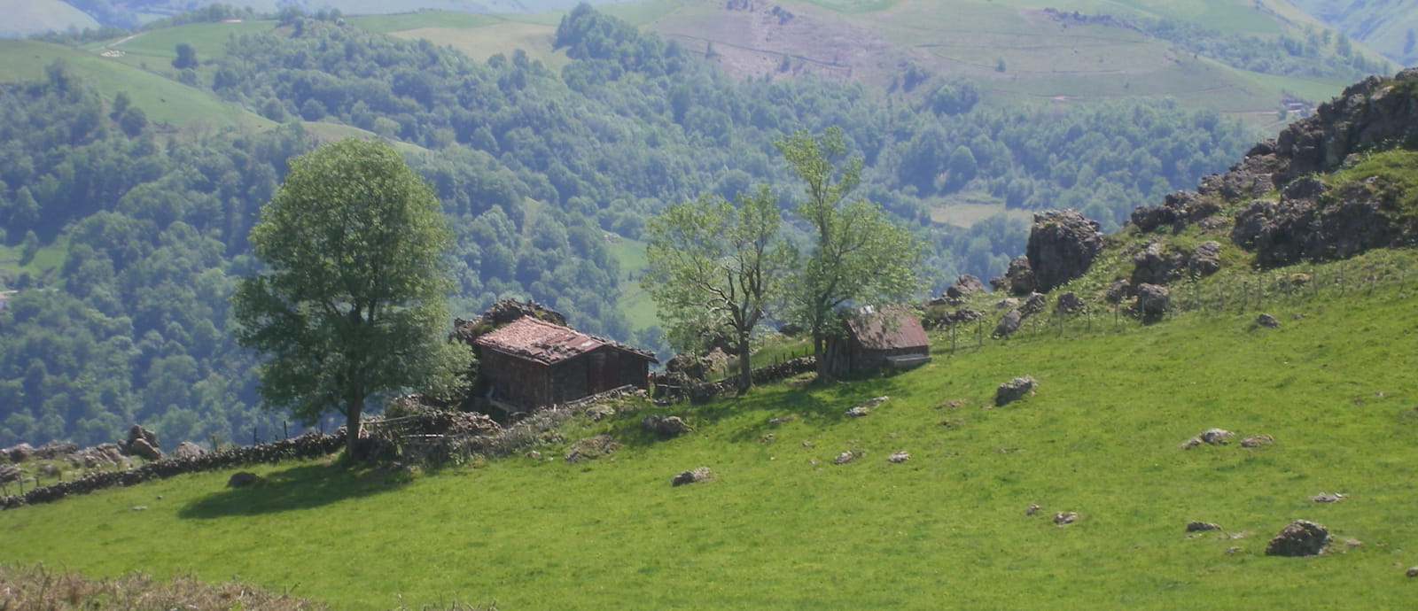 cayolar (maison de bergers) dans les montagnes au dessus d esterencuby - pays basque